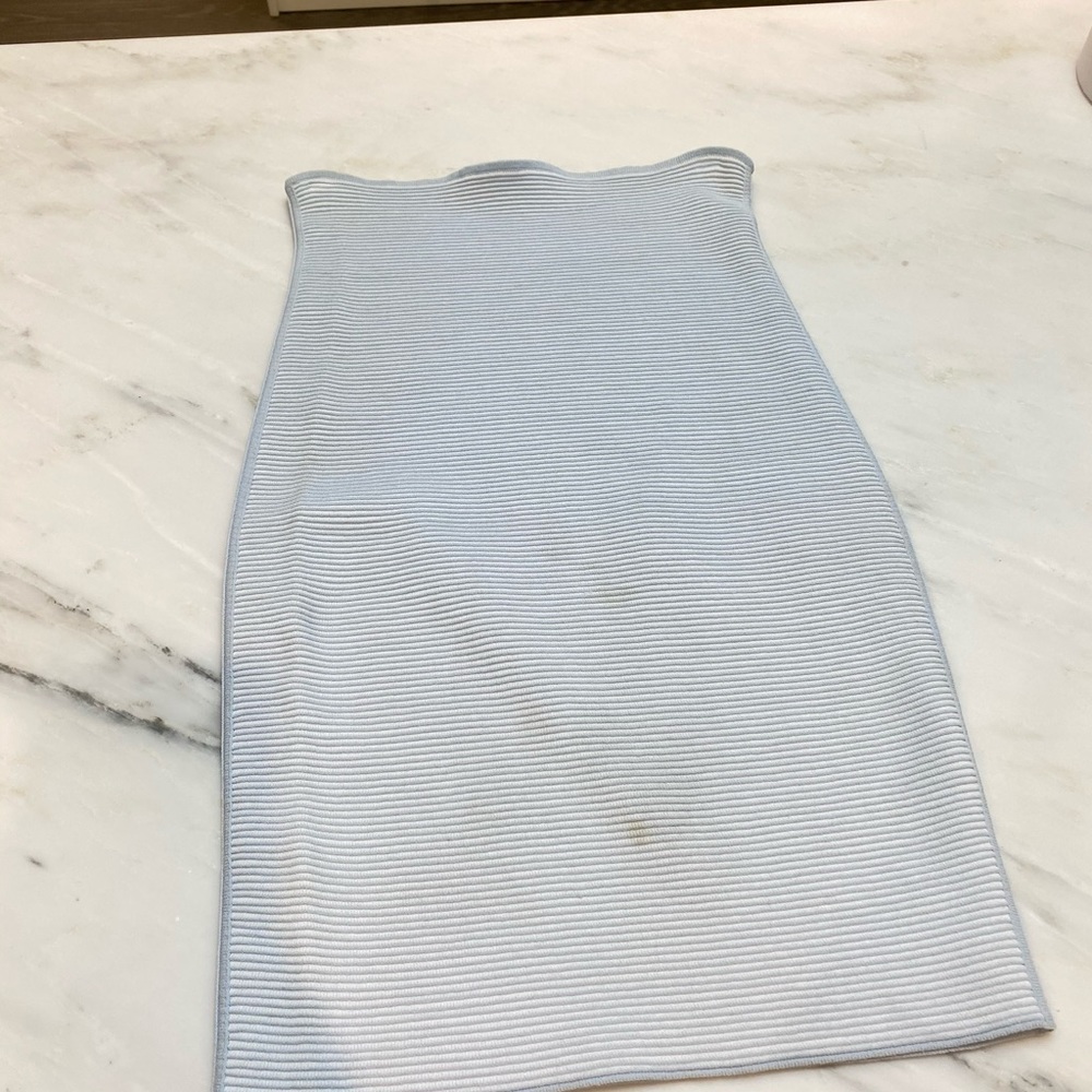 Alexander Wang Light Blue Bandage Skirt - Picture 6 of 10